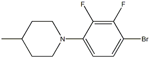 1-(4-broMo-2,3-difluorophenyl)-4-Methylpiperidine Structure