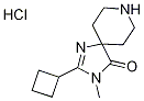 2-Cyclobutyl-3-methyl-1,3,8-triazaspiro[4.5]dec-1-en-4-one hydrochloride Structure