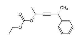 (1R)-ethyl (4-hydroxy-1-methyl-4-phenylbut-2-enyl) carbonate结构式