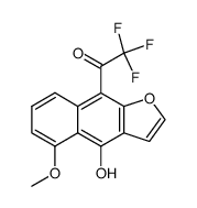 4-hydroxy-5-methoxy-9-(trifluoroacetyl)naphtho[2,3-b]furan Structure