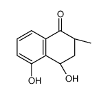 (2R,4S)-4,5-dihydroxy-2-methyl-3,4-dihydro-2H-naphthalen-1-one结构式