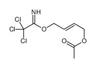 4-(2,2,2-trichloroethanimidoyl)oxybut-2-enyl acetate Structure