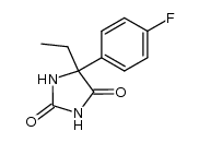 5-ethyl-5-(4-fluoro-phenyl)-imidazolidine-2,4-dione Structure