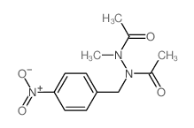 Acetic acid,2-acetyl-2-methyl-1-[(4-nitrophenyl)methyl]hydrazide结构式