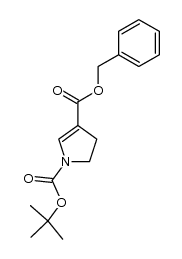 3-benzyl 1-tert-butyl 4,5-dihydro-1H-pyrrole-1,3-dicarboxylate Structure