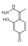 4-(1-hydrazinylethylidene)-3-hydroxycyclohexa-2,5-dien-1-one结构式