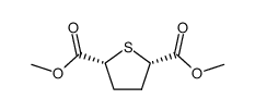 (2S,5R)-Tetrahydrothiophene-2,5-dicarboxylic acid dimethyl ester结构式