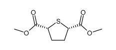 (2S,5R)-Tetrahydrothiophene-2,5-dicarboxylic acid dimethyl ester structure