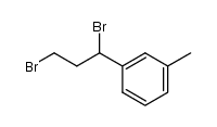 1,3-Dibrom-1-(m-tolyl)-propan结构式