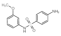 4-Amino-N-(3-methoxyphenyl)benzenesulfonamide结构式