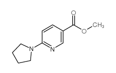 甲基6-(吡咯烷基-1-基)吡啶-3-羧酸结构式