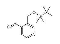 3-({[tert-butyl(dimethyl)silyl]oxy}methyl)isonicotinaldehyde Structure