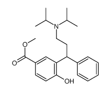 3-[(1R)-3-[Bis(1-methylethyl)amino]-1-phenylpropyl]-4-hydroxy-benzoic acid methyl ester Structure