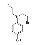 p-(Bis(2-bromoethyl)amino)phenol structure