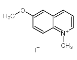 Quinolinium,6-methoxy-1-methyl-, iodide (1:1)结构式