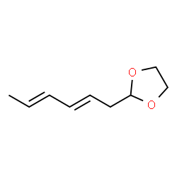 1,3-Dioxolane,2-(2,4-hexadienyl)- (8CI,9CI) structure