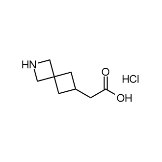 2-(2-氮杂螺环[3.3]庚烷-6-基)乙酸盐酸盐结构式