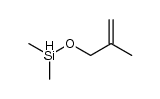 (2-methylprop-2-enyloxy)dimethylsilane Structure