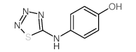 p-(1,2,3,4-thiatriazol-5-ylamino)phenol结构式