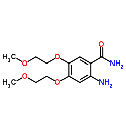 2-Amino-4,5-bis(2-methoxyethoxy)benzamide结构式