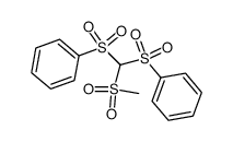 1,1-bis(phenylsulphonyl)methyl methyl sulphone结构式