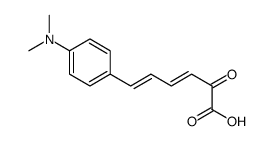 6-[4-(dimethylamino)phenyl]-2-oxohexa-3,5-dienoic acid Structure