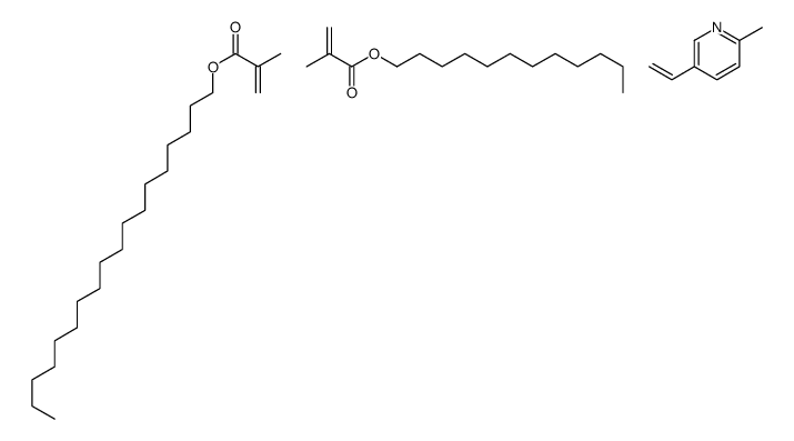 dodecyl 2-methylprop-2-enoate,5-ethenyl-2-methylpyridine,octadecyl 2-methylprop-2-enoate Structure