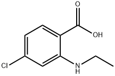 4-氯-2-(乙基氨基)苯甲酸结构式