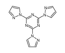 2,4,6-Tri-1H-pyrazol-1-yl-1,3,5-triazine structure
