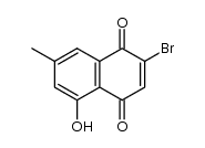 2-bromo-5-hydroxy-7-methyl-1,4-naphthoquinone结构式