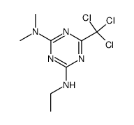 N'-ethyl-N,N-dimethyl-6-trichloromethyl-[1,3,5]triazine-2,4-diamine结构式