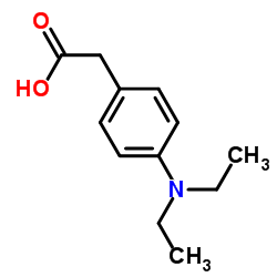 2-[4-(Diethylamino)phenyl]acetic acid结构式