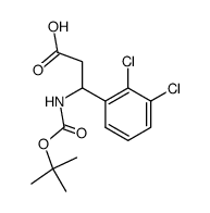 3-((叔丁氧羰基)氨基)-3-氨基-3-(2,3-二氯苯基)丙酸结构式