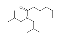 N,N-bis(2-methylpropyl)hexanamide Structure