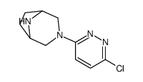 3-(6-chloropyridazin-3-yl)-3,8-diazabicyclo[3.2.1]octane结构式