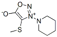 4-(Methylthio)-3-(1-piperidinyl)sydnone结构式