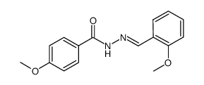 4-methoxy-N'-(2-methoxybenzylidene)benzohydrazide结构式