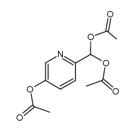 (5-Acetoxy-2-pyridylmethylen)diacetat Structure