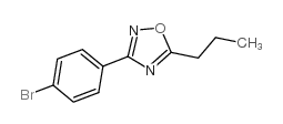 3-(4-溴苯基)-5-丙基-1,2,4-噁二唑结构式