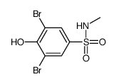 3,5-dibromo-4-hydroxy-N-methylbenzenesulfonamide结构式