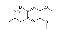 1-(2-bromo-4,5-dimethoxyphenyl)propan-2-amine结构式