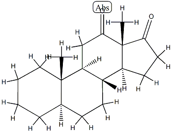 5α-Androstane-12,17-dione结构式