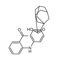 3-[4-(2-carboxyanilino)phenyl]adamantane-1-carboxylic acid结构式