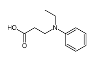 N-ethyl-N-phenyl-β-aminopropionic acid Structure