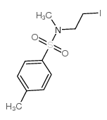 n-(2-iodoethyl)-n,4-dimethylbenzenesulfonamide structure