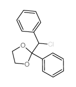 2-(chloro-phenyl-methyl)-2-phenyl-1,3-dioxolane Structure