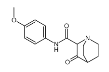 N-(p-Methoxyphenyl)-3-oxo-1-azabicyclo[2.2.2]octane-2-carboxamide Structure