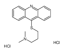 3-acridin-9-ylsulfanyl-N,N-dimethylpropan-1-amine,dihydrochloride Structure