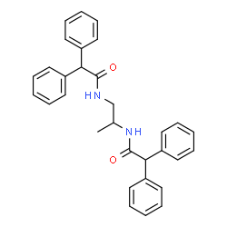 N,N'-1,2-Propanediylbis(2,2-diphenylacetamide)结构式