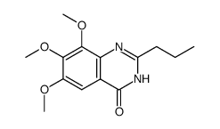 4(1H)-Quinazolinone,6,7,8-trimethoxy-2-propyl- (9CI) Structure